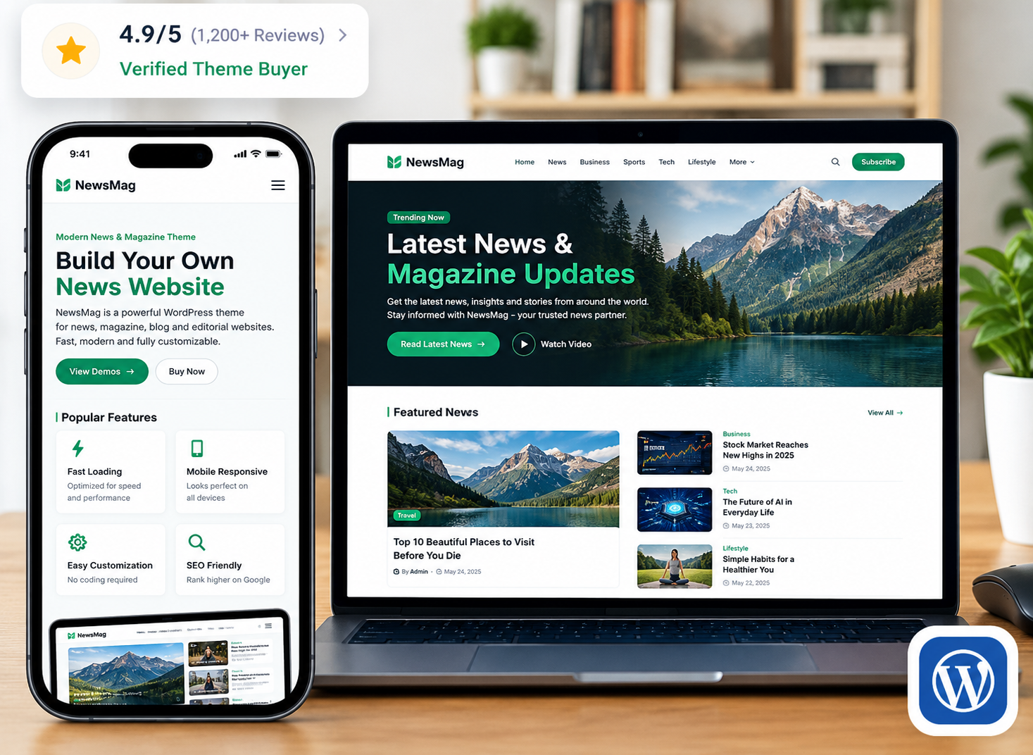 NewsMag Mobile Preview
