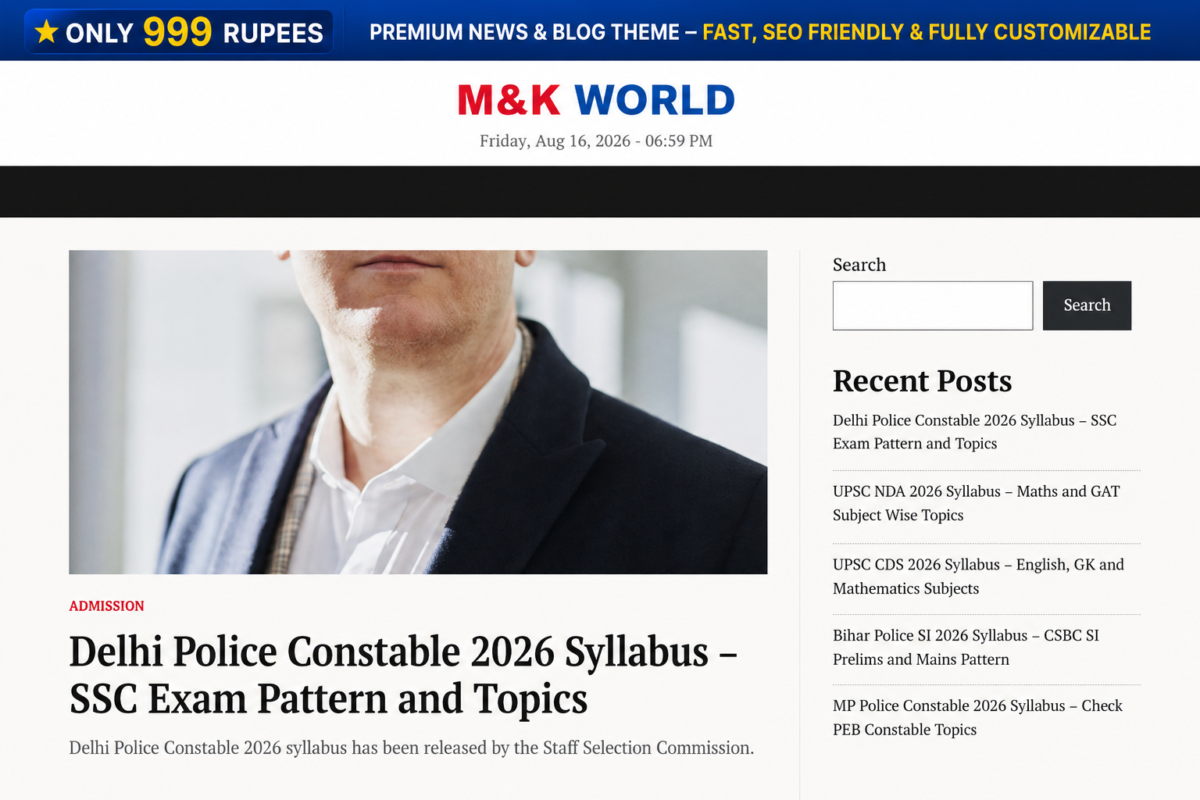 Local News WordPress Theme – City News & Community Website Design